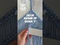 Create your own boho macrame fringed top with this easy DIY tutorial—no mannequin needed!🌞 #macrame