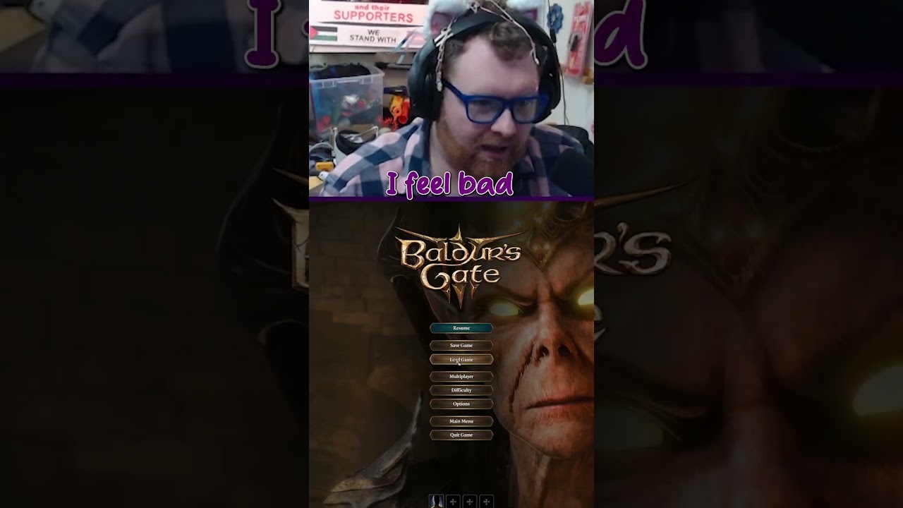 I'm too nice for my own good.... #gaming #baldursgate3 #bg3 #beard #redhead #clip #fyp #livestream