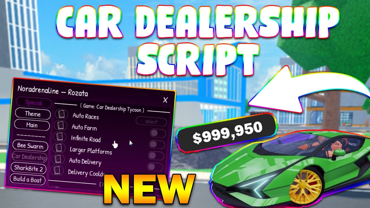 *NEW* Car Dealership Tycoon Script (PASTEBIN 2024) (AUTO RACE , MONEY