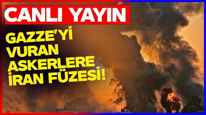 CANLI | İran Gazze'yi Vuranları Vurdu! Masuma Ateş Eden Askerlere İran Füzesi