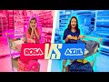 COMPRANDO MATERIAL ESCOLAR PELA COR ROSA VS AZUL - MILLENA E MANU MAIA