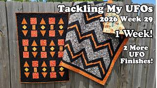 Two Halloween Quilts Finished... and a Surprise Watermelon Idea! | Tackling UFOs 2026 Week 29