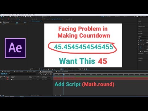 Countdown animation in Adobe After Effects