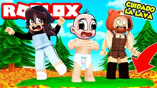 BEBE NOOB VS EL SUELO ES LAVA EN ROBLOX😱🥵 NADIE PUEDE SOBREVIVIR A LA LAVA MAS PODEROSA