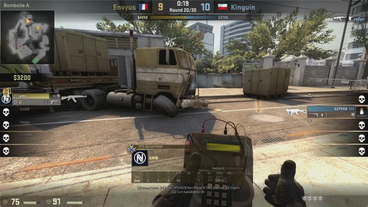 EnVyUs XMS 5 BULLET ACE / CLUTCH vs Kinguin Overpass @ EUROPE PGL MAJOR QUALIFIER