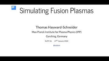 Simulating fusion plasmas