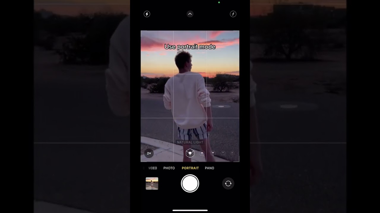 Sunset photo idea with your iPhone 📲
