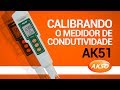 Calibrando o medidor de condutividade ak51