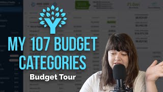Too Many Categories in your Budget No Such Thing | Managing 107 Categories in YNAB | Budget Tour