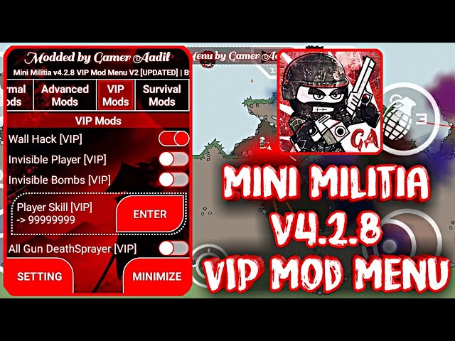 Mini militia 4.2.8 mod menu