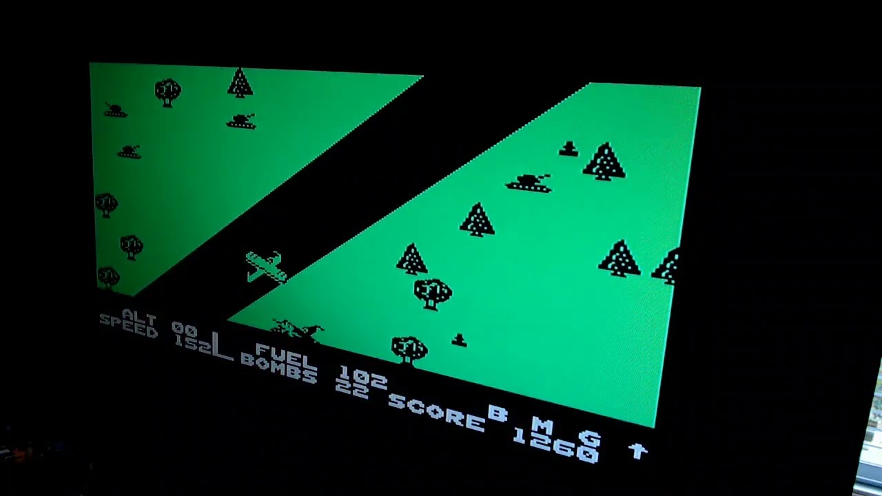 ZX Spectrum, Blue Max, Gravity on, 1970 points - YouTube