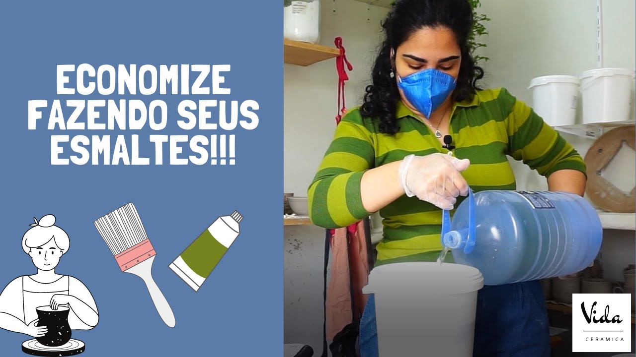 Como misturar esmalte cerâmico para imersão em casa?