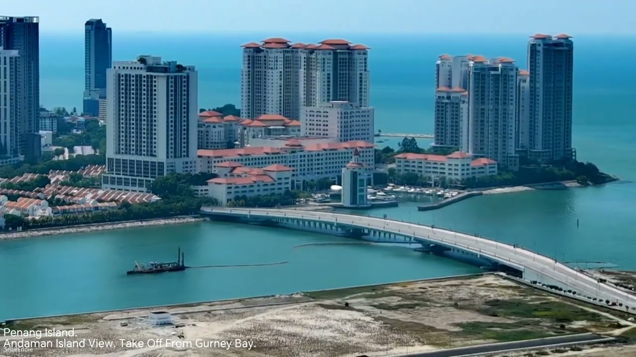 Penang Island. Andaman Island View Take Off From Gurney Bay.