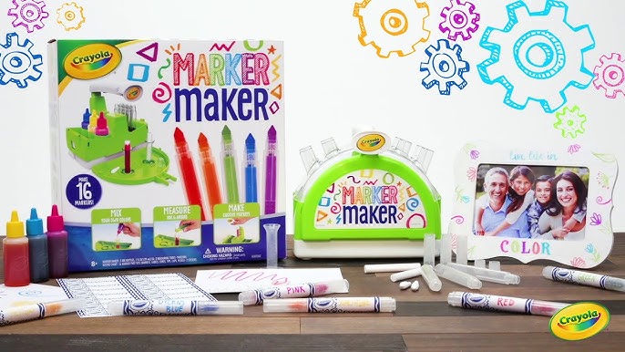 Cute Crayola Clicks Retractable Marker Craft with Paper Trees and hole