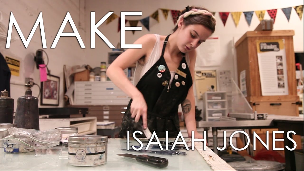 MAKE video series featuring Atlanta printmaker and artist Isaiah Jones