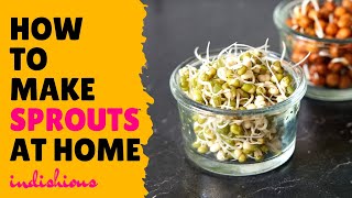 How to make sprouts at home | Sprouts Salad | Sprouting Pulses
