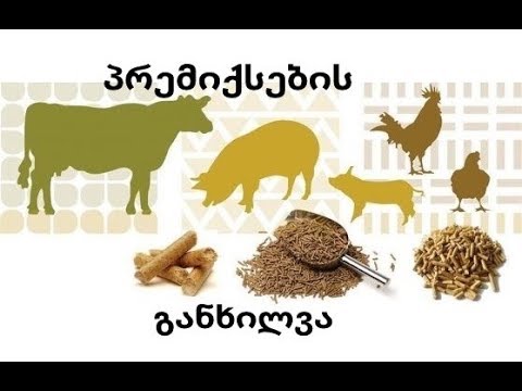 განხილვა ბაზარზე წარმოდგენილი პრემიქსების და მზა საკვების...