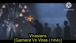 All Gamera Vs Viras Monsters