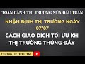 Toàn cảnh thị trường NỬA ĐẦU TUẦN|Giao dịch như thế nào khi thị trường THỦNG ĐÁY