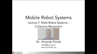 Lecture 7: Multi-Robot Systems & Collective Motion