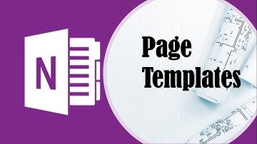 How to Create Page Templates in OneNote | Creating a Custom Page Template in OneNote | Page Template