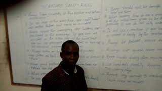 WORKSHOP SAFETY RULES