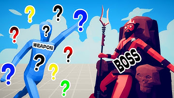 RANDOM WEAPON VS EVERY BOSS | TABS - Totally Accurate Battle Simulator
