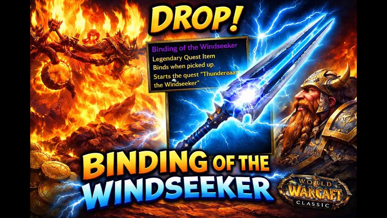 WOW RAID CLASSIC – LOOT TERBAIK 2 BINDINGS OF THE WINDSEEKER  SEKALIGUS 