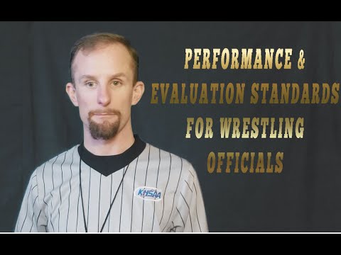High School Wrestling rules #23: Referee Evaluation Standards
