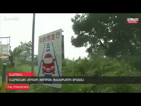 იაპონიაში ძლიერ შტორმს მსხვერპლი მოჰყვა