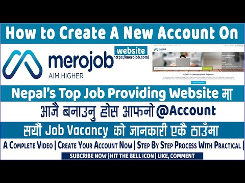 How To Create a New Account on Merojob Website | Create a New Merojob Account for Free 2078 |Part 1|