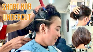SHORT UNDERCUT FOR WOMEN | Bob Hair with Undercut | Trendy Hairstyles | Short Haircut