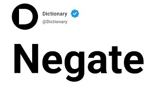 Negate Meaning In English