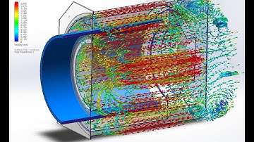 PVC Pipe Convectional Oven Air Flow Simulation