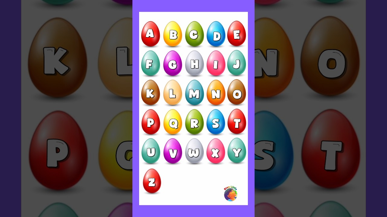 Яйца с буквами алфавита || Песенка про яйца с алфавитом для детей 
