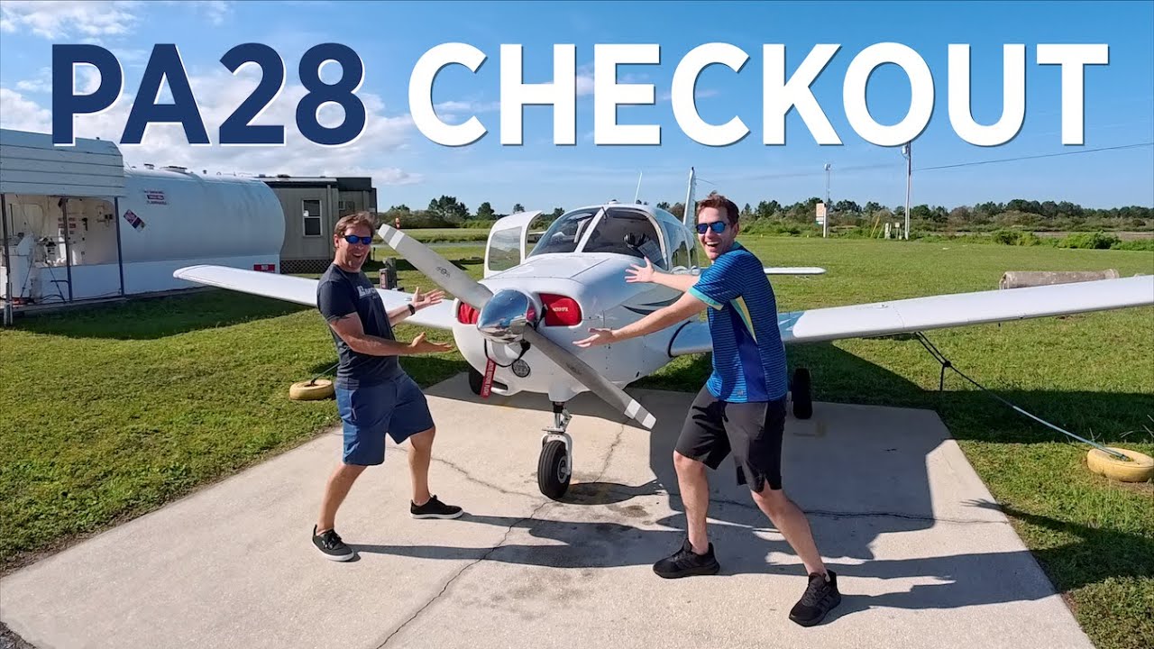 Первый в истории полет на PA28!