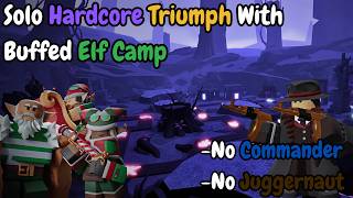 Solo Hardcore Triumph With Buffed Elf Camp  l Tower Defense Simulator screenshot 3