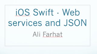 41 - iOS 8 - Web services and JSON - Download images Part 5/5