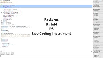 Live Coding -  improvisation with three patterns