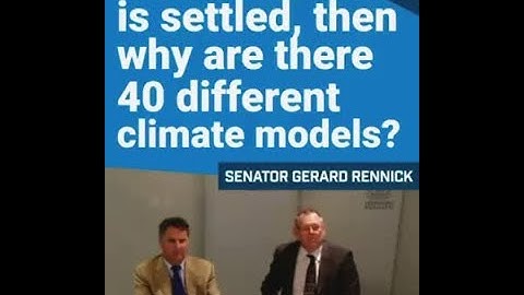 If the science is settled, then why are there 40 different climate models?