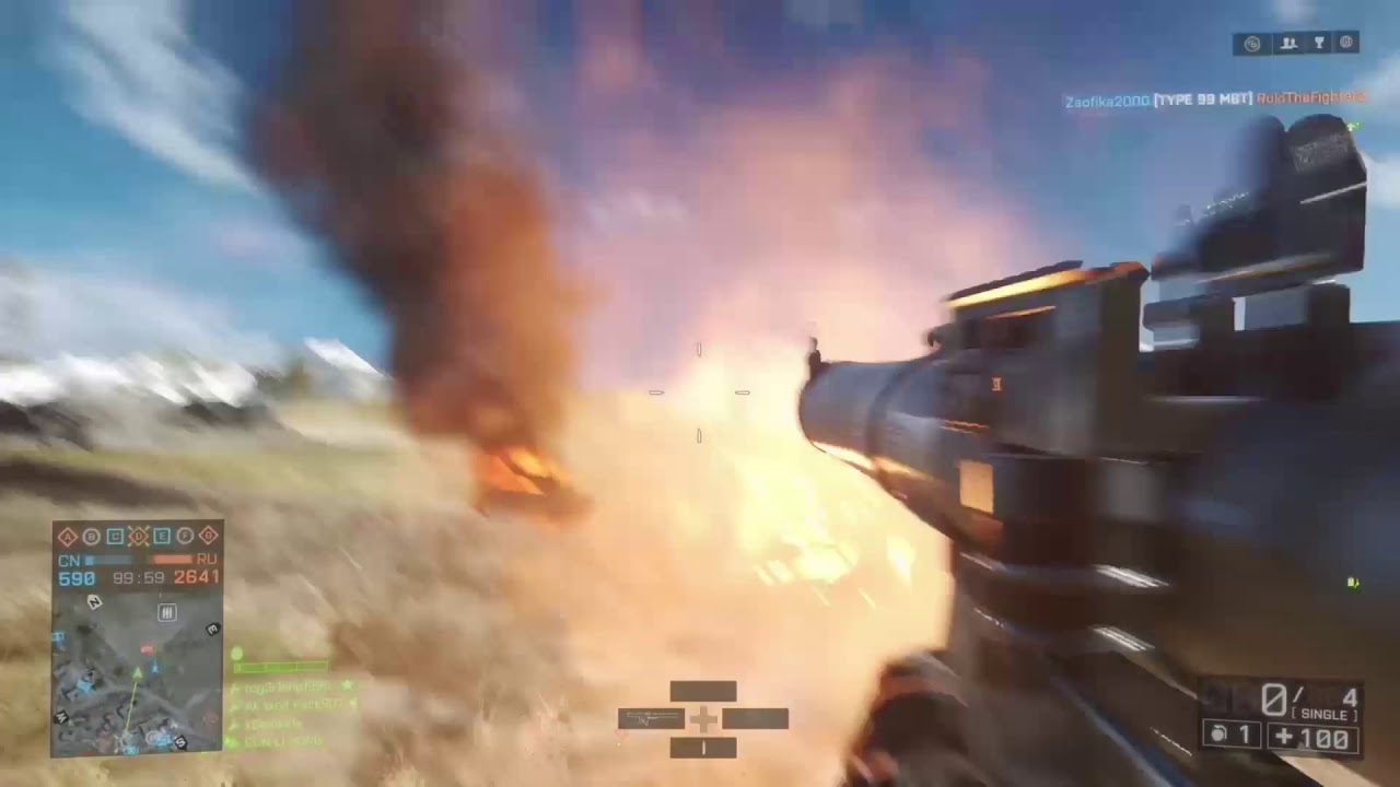 Bf4 tank/rocket montage