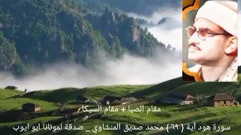 ولقد جآءت رسلنا إبراهيم بالبشرى قالوا سلاما قال سلام _ سورة هود آية { ٦٩ } المنشاوي