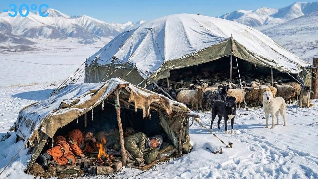 Surviving Shepherd Life in One of the Coldest Regions of Afghanistan | Winter Extreme Survival -30°C