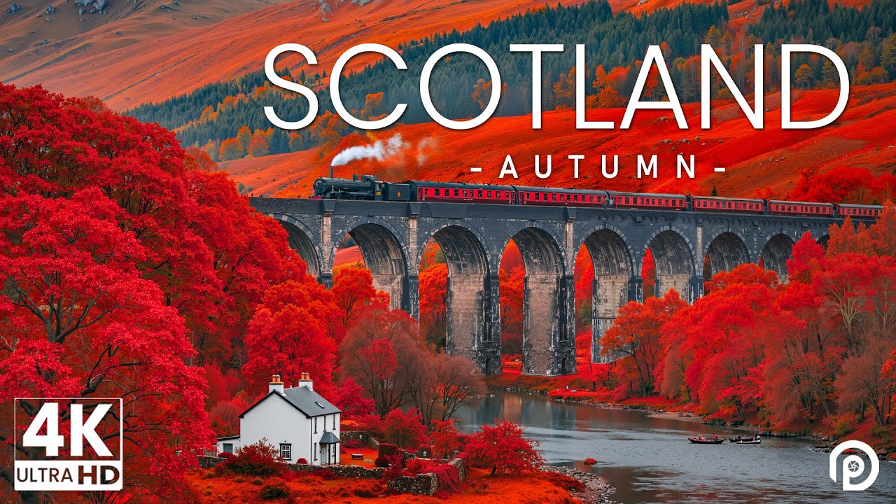 Scotland in Autumn 4K – Exploring Golden Valleys, Ancient Castles & Highland Serenity