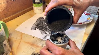Making Charcoal Paint (From Tree to Pigment To Paint) by Big Horn Mountain Alpacas 944 views 2 years ago 2 minutes, 17 seconds
