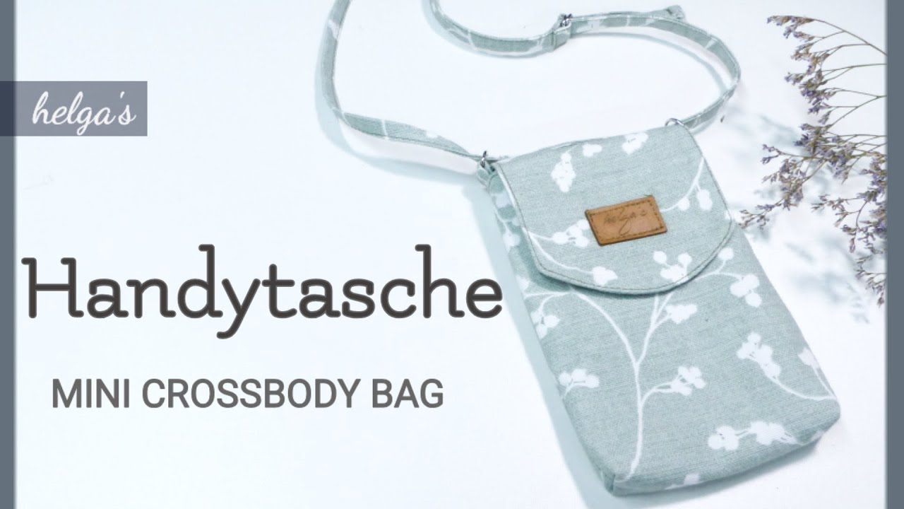 New Handytasche nähen/mini crossbody bag/mit verstellbarem Henkel