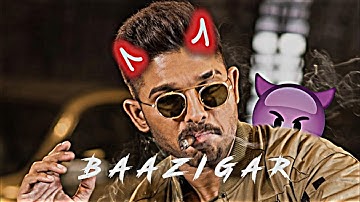 ALLU ARJUN - BAAZIGAR  X MC STAN EDIT 😈⚡ |