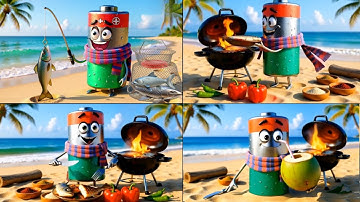 3D-animatie van een bijna lege batterij | Batterij_opladen_animatie