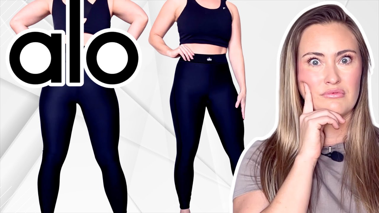 NEW ALO YOGA! AIRLIFT HIGH WAIST 7/8 LINE UP LEGGING TRY ON REVIEW