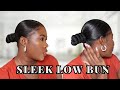 How to my go to simple 20 minutes hairstyle  sleek low bun hairstyle